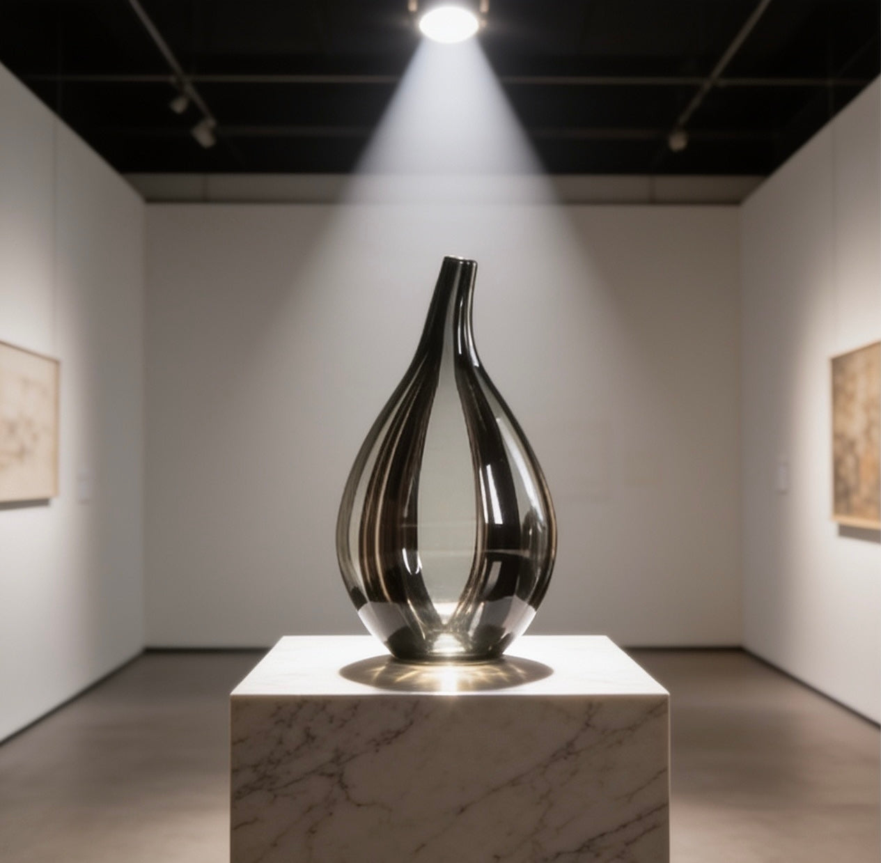 Sculptural Glass Vase — Quiet Luxury Home Decor