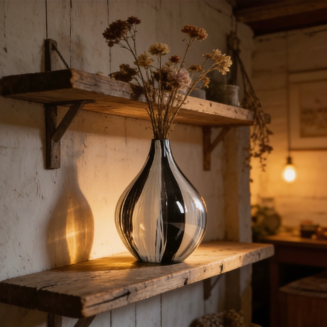 Sculptural Glass Vase — Quiet Luxury Home Decor
