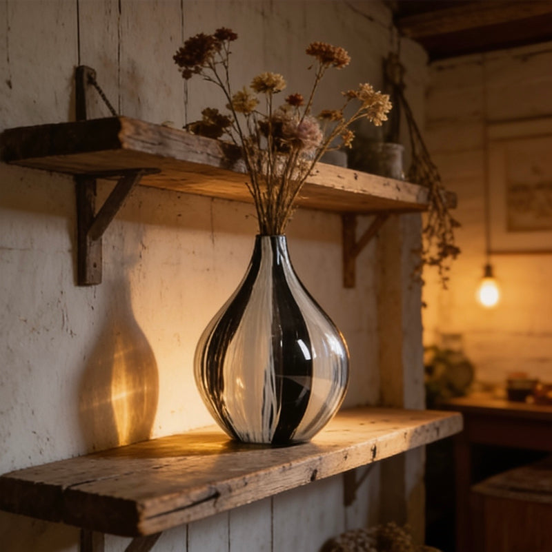 Sculptural Glass Vase — Quiet Luxury Home Decor