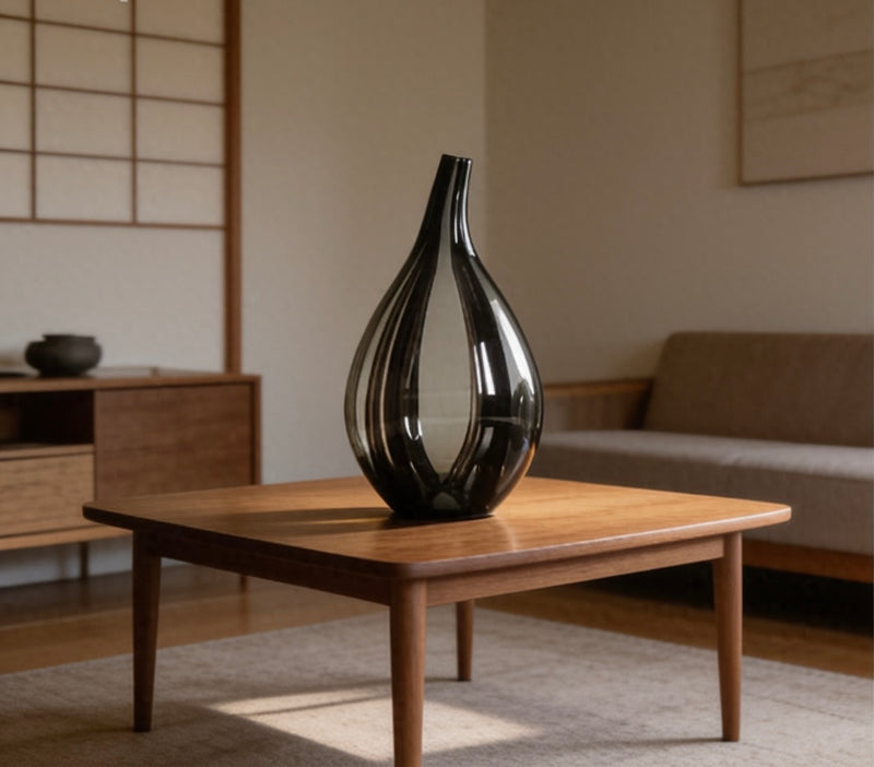 Sculptural Glass Vase — Quiet Luxury Home Decor
