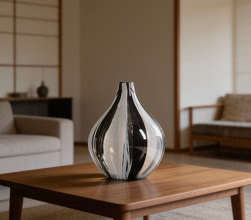 Sculptural Glass Vase — Quiet Luxury Home Decor